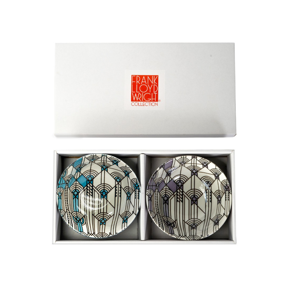Frank Lloyd Wright April Showers Ceramic Bowls - Set of Two