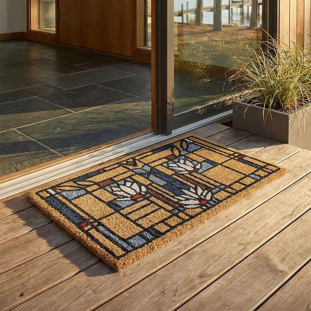 Frank Lloyd Wright Waterlilies Doormat 36