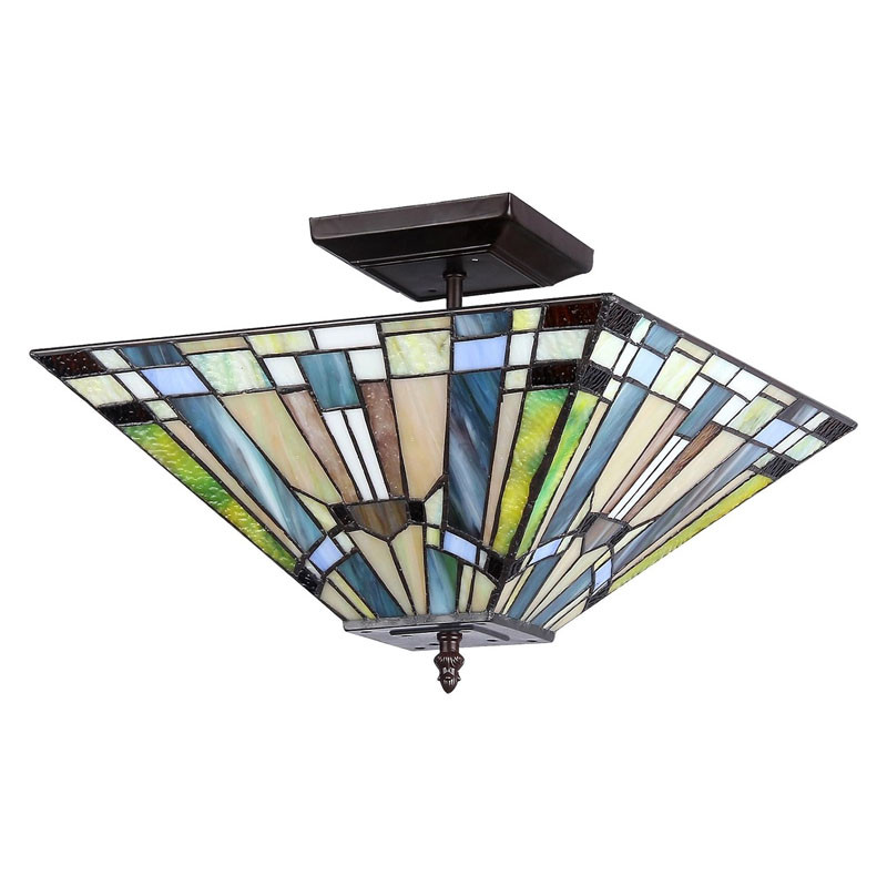 Arts & Crafts Kinsey Semi-Flush Ceiling Fixture