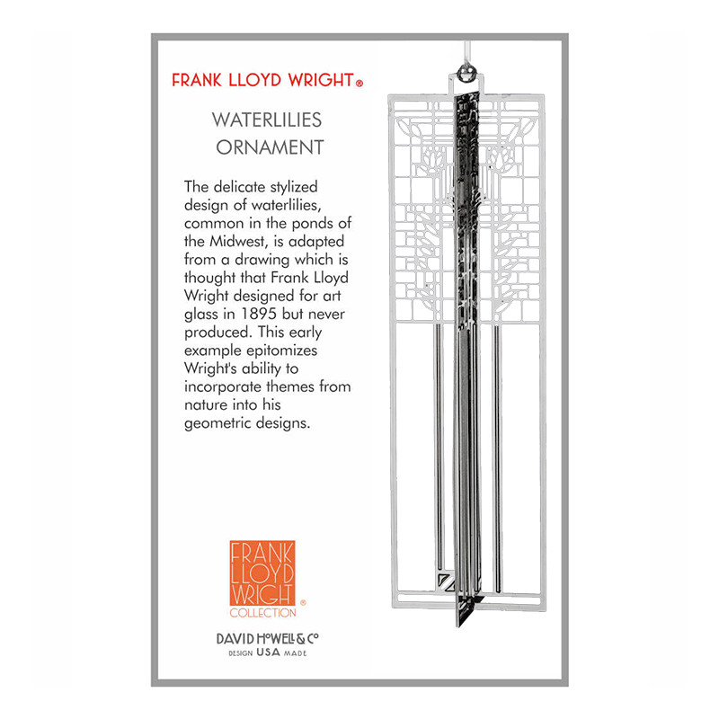 Frank Lloyd Wright Waterlilies Wrightsicle Ornament