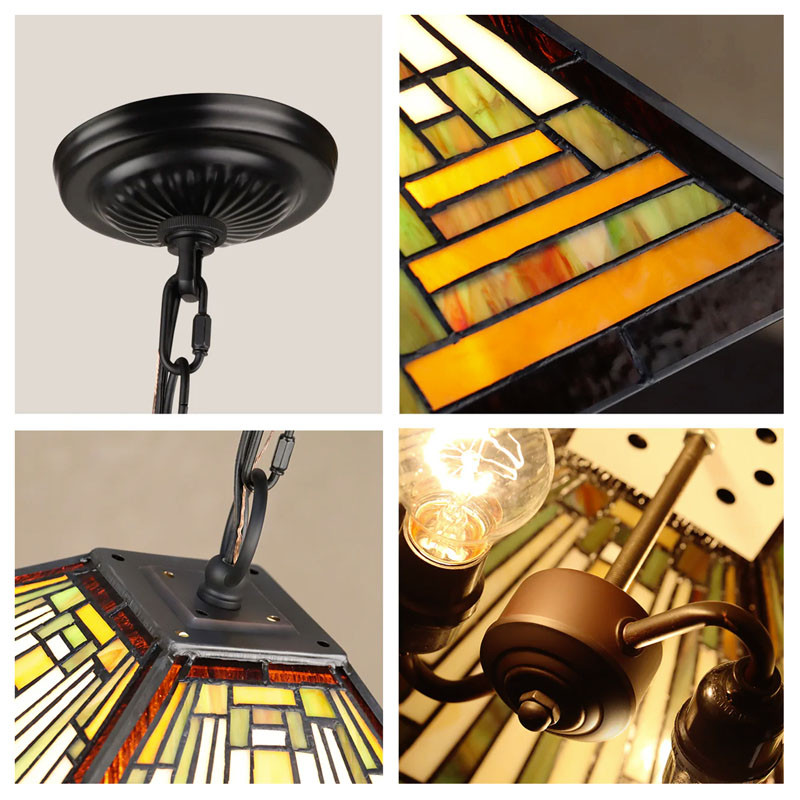 Arts & Crafts Innes 2 Ceiling Pendant Fixture Collage