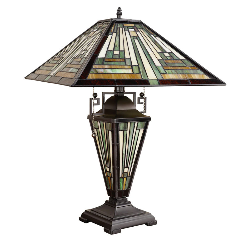 Arts & Crafts Innes 2 Lighted Base Table Lamp