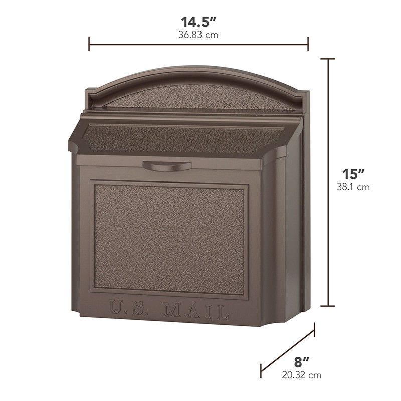 Modern Locking Wall Mailbox Dimensions