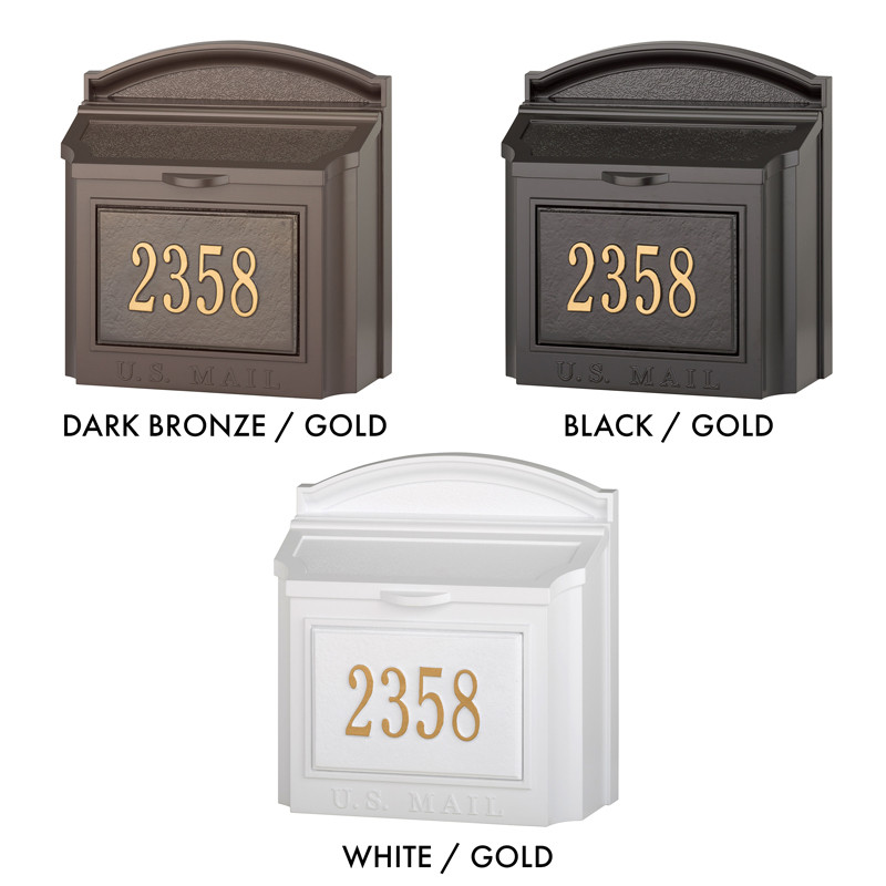 Modern Custom Locking Wall Mailbox Color Swatch