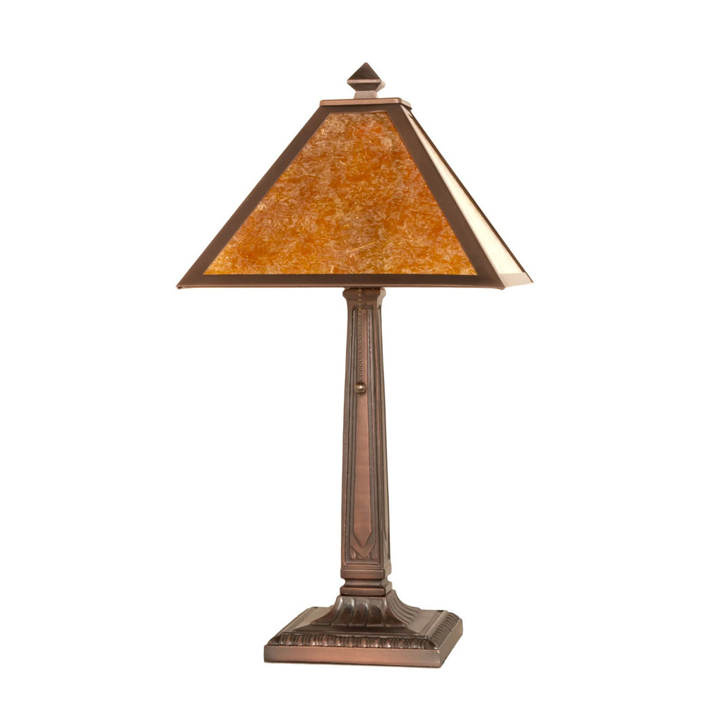 Mission Amber Mica Table Lamp