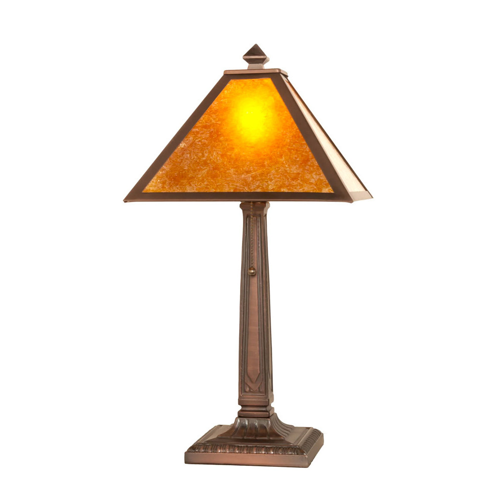 Mission Amber Mica Table Lamp