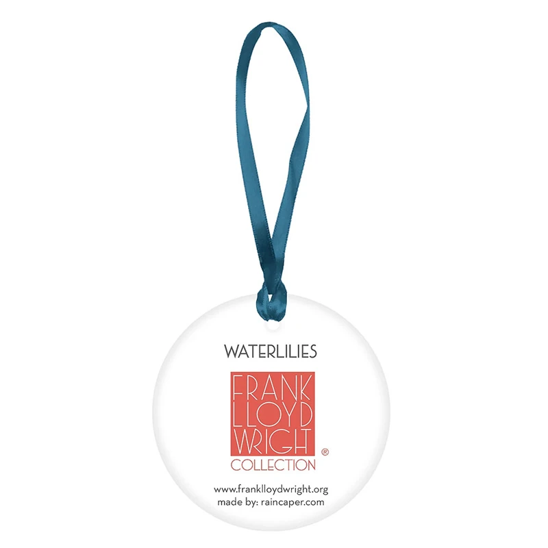 Frank Lloyd Wright Waterlilies Porcelain Keepsake Ornament