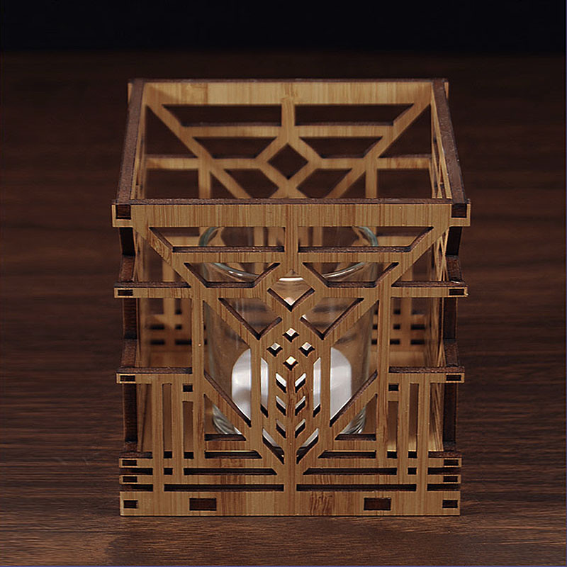 Frank Lloyd Wright Lake Geneva Design Hardwood Votive