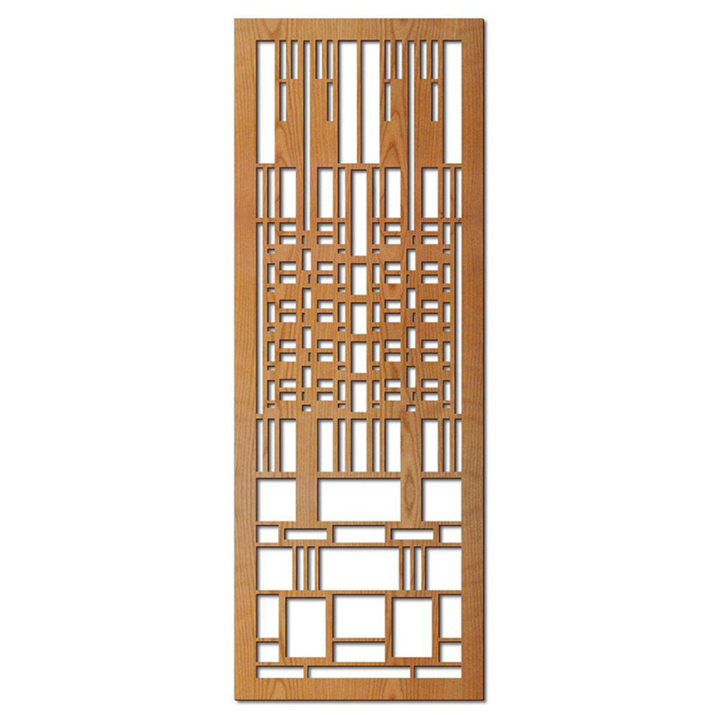 Frank Lloyd Wright Dana Window Wood Art Screen Wall Panel