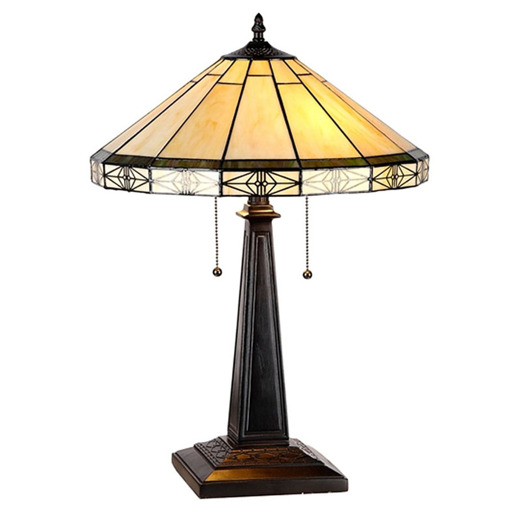 Arts & Crafts Belle Stained Glass Table Lamp