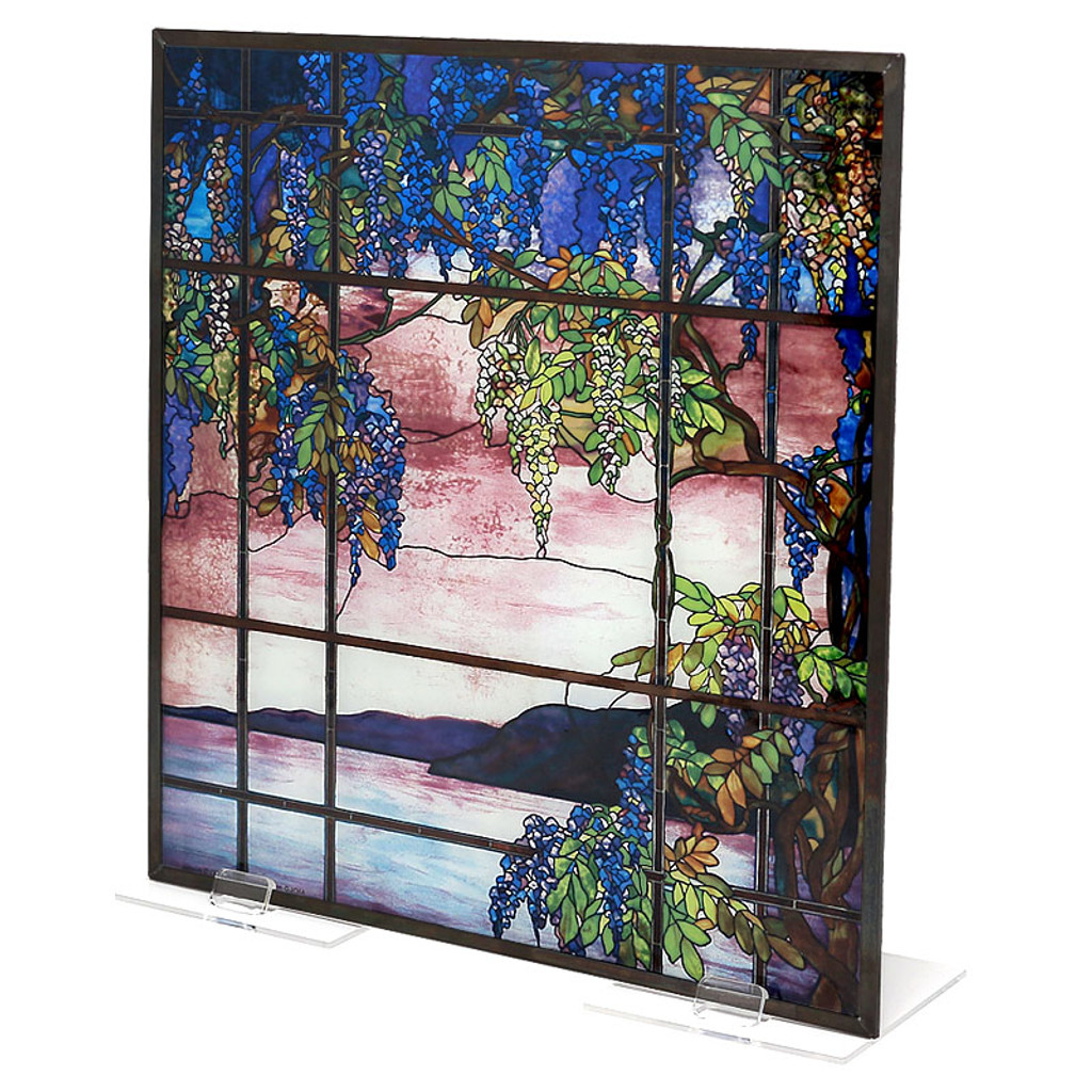 Tiffany View of Oyster Bay Stained Glass Panel