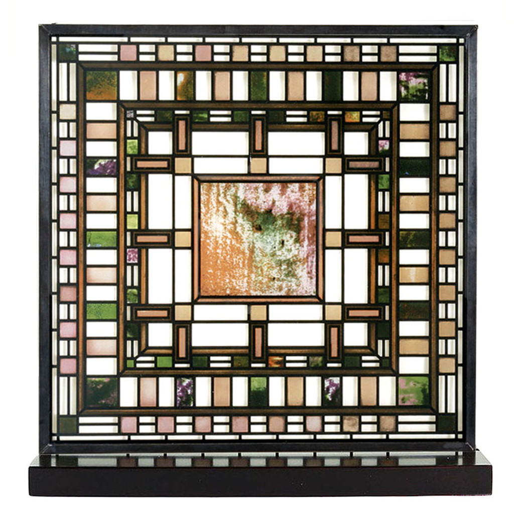 Frank Lloyd Wright Martin House Pier Cluster Stained Glass