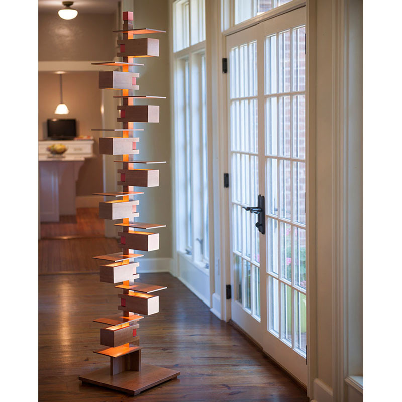 Frank Lloyd Wright Taliesin 2 Floor Lamp - Cherry - Mackintosh Design