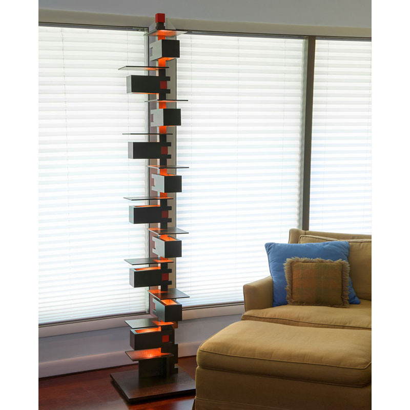 Frank Lloyd Wright Taliesin 2 Floor Lamp - Walnut - Mackintosh Design