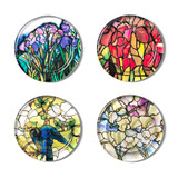  Louis C. Tiffany Stained-Glass Coasters 