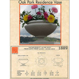 Frank Lloyd Wright Small Oak Park Residence Planter Vase - Dimensions 1
