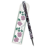 Mackintosh Rose Motif Pen & Bookmark Set