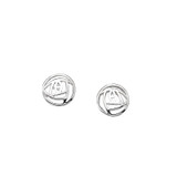 Charles Rennie Mackintosh Rose Sterling Silver Stud Earrings 0.25"