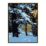 Laura Wilder Woods Set Framed Matted Giclée Prints - Square Winter
