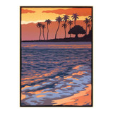 Laura Wilder Paradise I Limited Edition Framed Matted Block Print Only