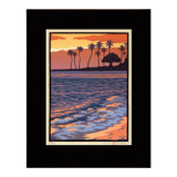 Laura Wilder Paradise I Limited Edition Matted Block Print