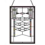 Frank Lloyd Wright Robie Stained Glass Suncatcher Chain