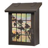 English Ivy Brass Vertical Mailbox Gold Iridescent