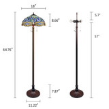 Arts & Crafts Dragonfly Floor Lamp