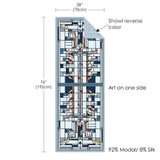 Frank Lloyd Wright Waterlilies Silk Blend Shawl Dimensions