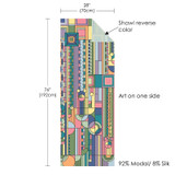 Frank Lloyd Wright Saguaro Silk Blend Shawl Dimensions