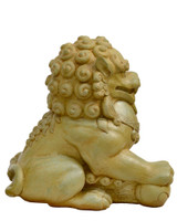 Fu Dog (Male) in Cast Stone (Weathered Bronze)