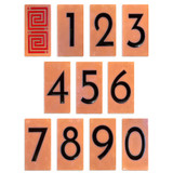 Frank Lloyd Wright Framed Terracotta Tile House Numbers