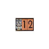 Frank Lloyd Wright Framed Terracotta Tile House Numbers With Waterlilies Cap Tile