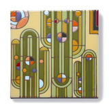 Carly Quinn Frank Lloyd Wright Saguaro Forms Ceramic Art Tile Trivet
