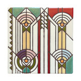 Carly Quinn Frank Lloyd Wright April Showers Ceramic Art Tile Trivet Carly Quinn Frank Lloyd Wright April Showers Ceramic Art Tile Trivet