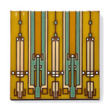 Carly Quinn Frank Lloyd Wright Coonley House Ceramic Art Tile Trivet