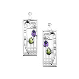 Charles Rennie Mackintosh Lover Sterling Silver Earrings Charles Rennie Mackintosh Lover Sterling Silver Earrings