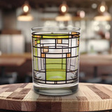 Frank Lloyd Wright Oak Park Skylight Green DOF Glass