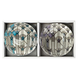 Frank Lloyd Wright April Showers Ceramic Bowls - Set of Two