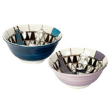 Frank Lloyd Wright Imperial Hotel Peacock Ceramic Bowls - Set of Two Frank Lloyd Wright Imperial Hotel Peacock Ceramic Bowls - Set of Two
