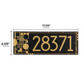 Frank Lloyd Wright Coonley House Number Plaque Dimensions