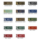 Frank Lloyd Wright Coonley House Number Plaque Color Swatch