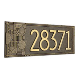 Frank Lloyd Wright Coonley House Number Plaque Antique Brass
