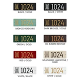 Frank Lloyd Wright Tree of Life Abstract House Number Plaque Color Swatches