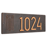 Frank Lloyd Wright Tree of Life Abstract House Number Plaque Oil Rubbed Bronze