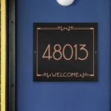 Frank Lloyd Wright Eagle Feather Granite Welcome Address Plaque Copper Style Shot