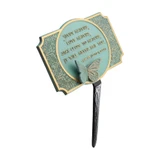 Frank Lloyd Wright Study Nature Garden Plaque Bronze Verdigris