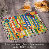 Frank Lloyd Wright Saguaro Forms Glass Cutting Board Dimensions