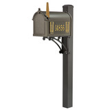 Frank Lloyd Wright Tree Of Life Custom Side Numbered Mailbox - Dark Bronze / Gold