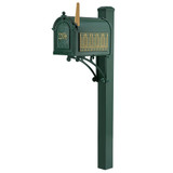 Frank Lloyd Wright Tree Of Life Custom Front Numbered Mailbox - Green / Gold
